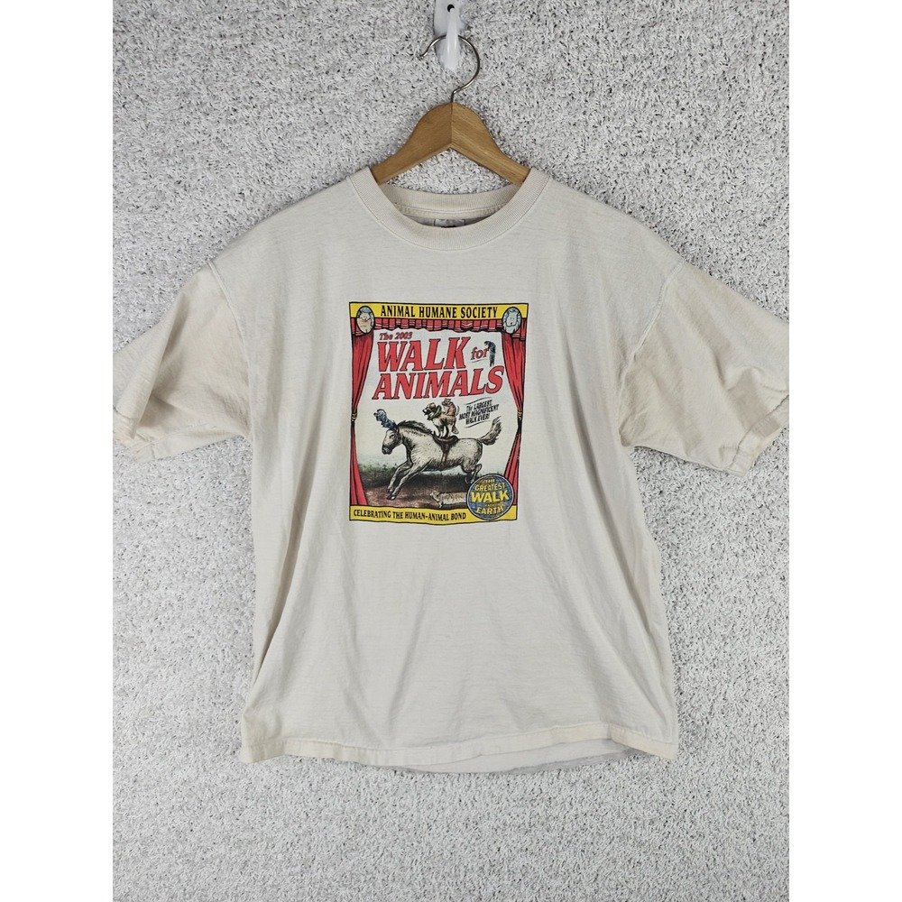 Vintage‎ Humane Society Walk For Animals Greatest Walk On Earth Shirt Sz XL 2003